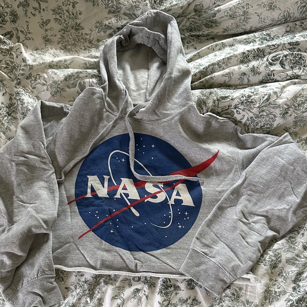 Small Cropped NASA Hoody